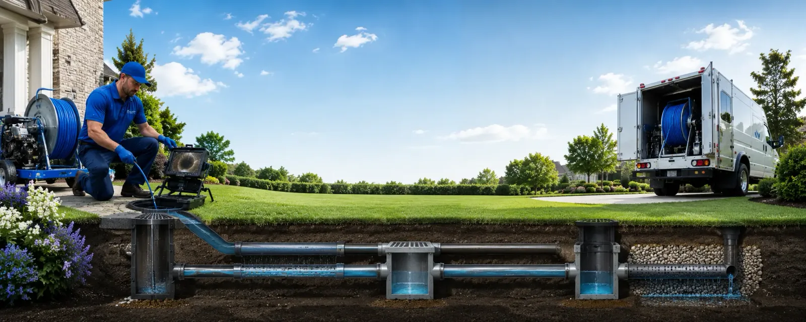 Outdoor drain cleaning information for Mereta, TX